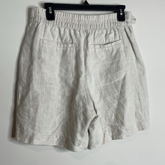 Athleta | Women’s Beige Linen Voyager Shorts Size 6 - Picture 5 of 7